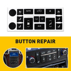 A/C Heat Climate Control Button Repair Decals for Cadillac Escalade (2007–2014)
