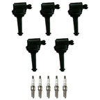 5X Ignition Coil & Spark Plug Kits for Volvo C70 S60 S80 V70 XC70 XC90 (1998–2019)