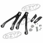 Black Passenger Rear Foot Pegs Footrest Bracket for Honda CBR1000RR (2008–2011)