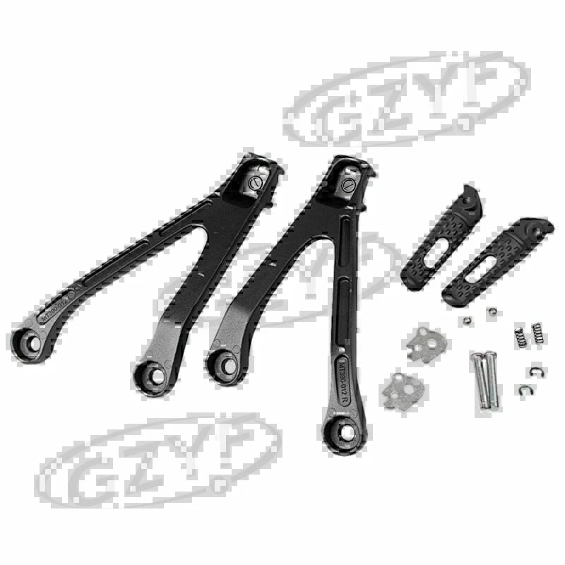 Black Passenger Rear Foot Pegs Footrest Bracket for Honda CBR1000RR (2008–2011)
