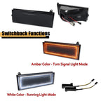Smoke LED Front Bumper Signal Lights for Jeep Cherokee, Comanche (1984–1996)