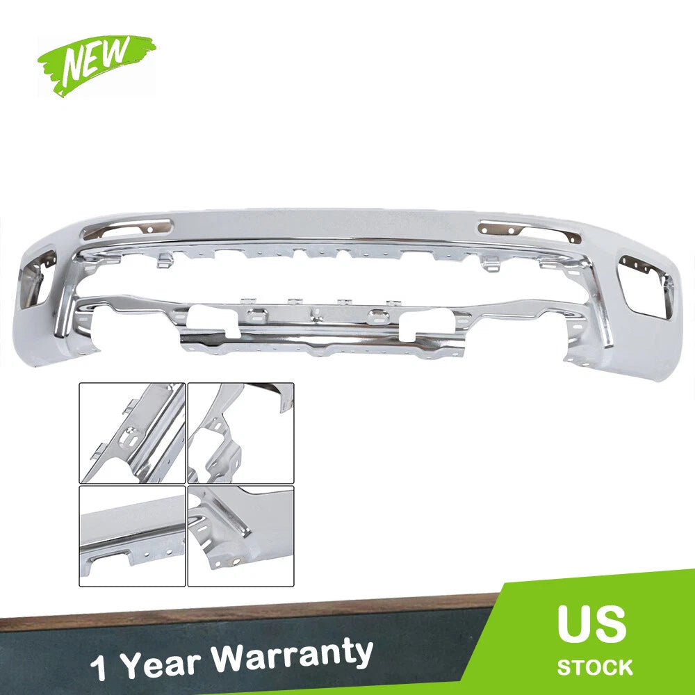 Chrome Front Bumper Without Sensor Holes for Ford Ranger (2019–2023)