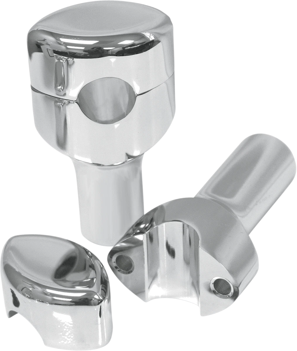 3" Chrome Handlebar Risers for LA Choppers 1-1/4" Handlebars
