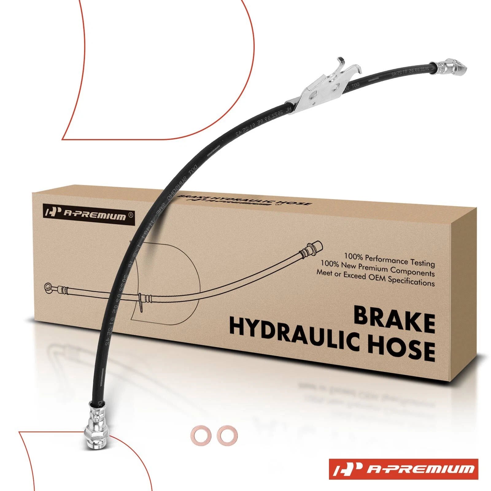 Front Left Brake Hydraulic Hose for Chevy Tahoe K1500 Suburban (1996–1999)