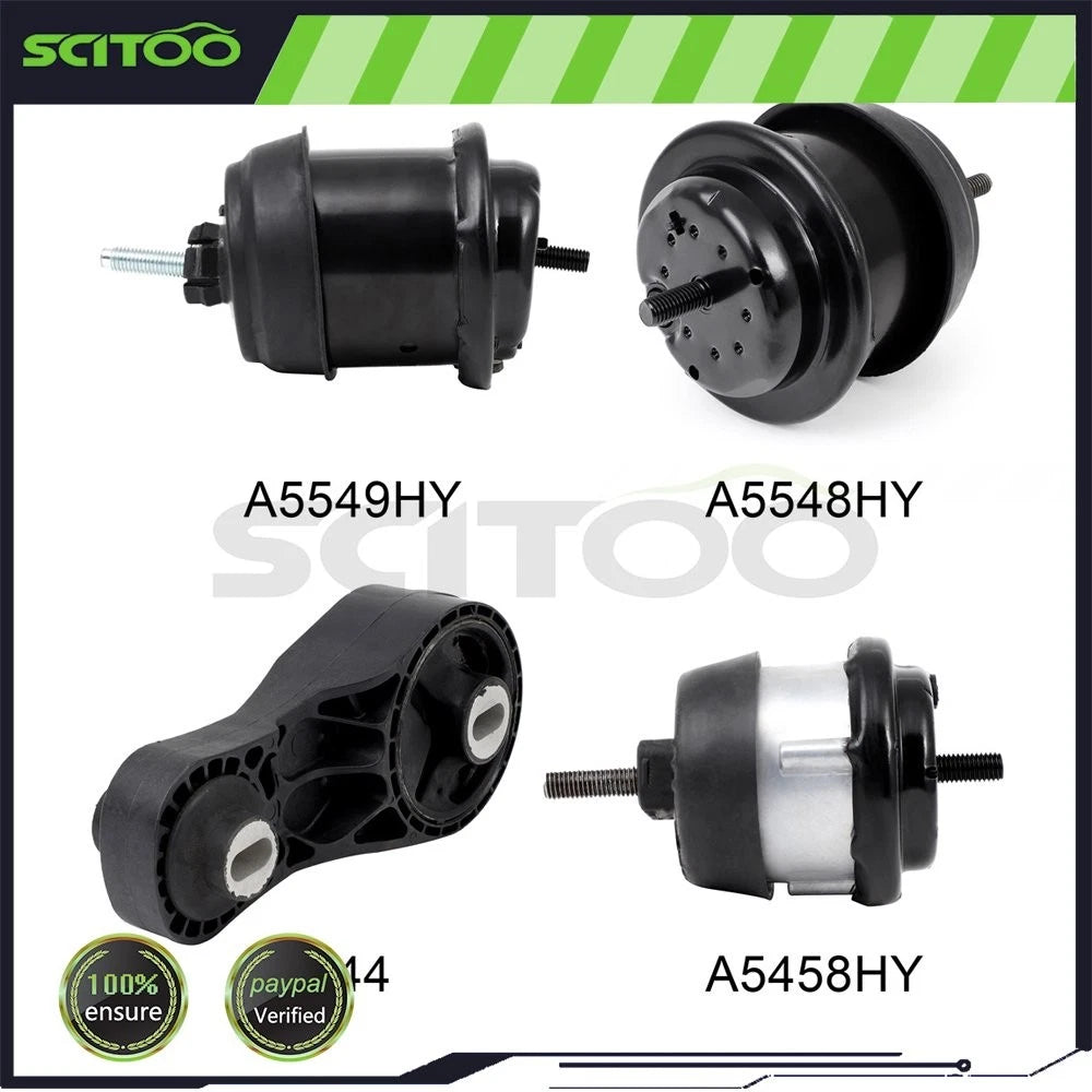 4Pcs Engine Motor Mount Kit for Chevrolet Traverse, GMC Acadia (2009–2015)