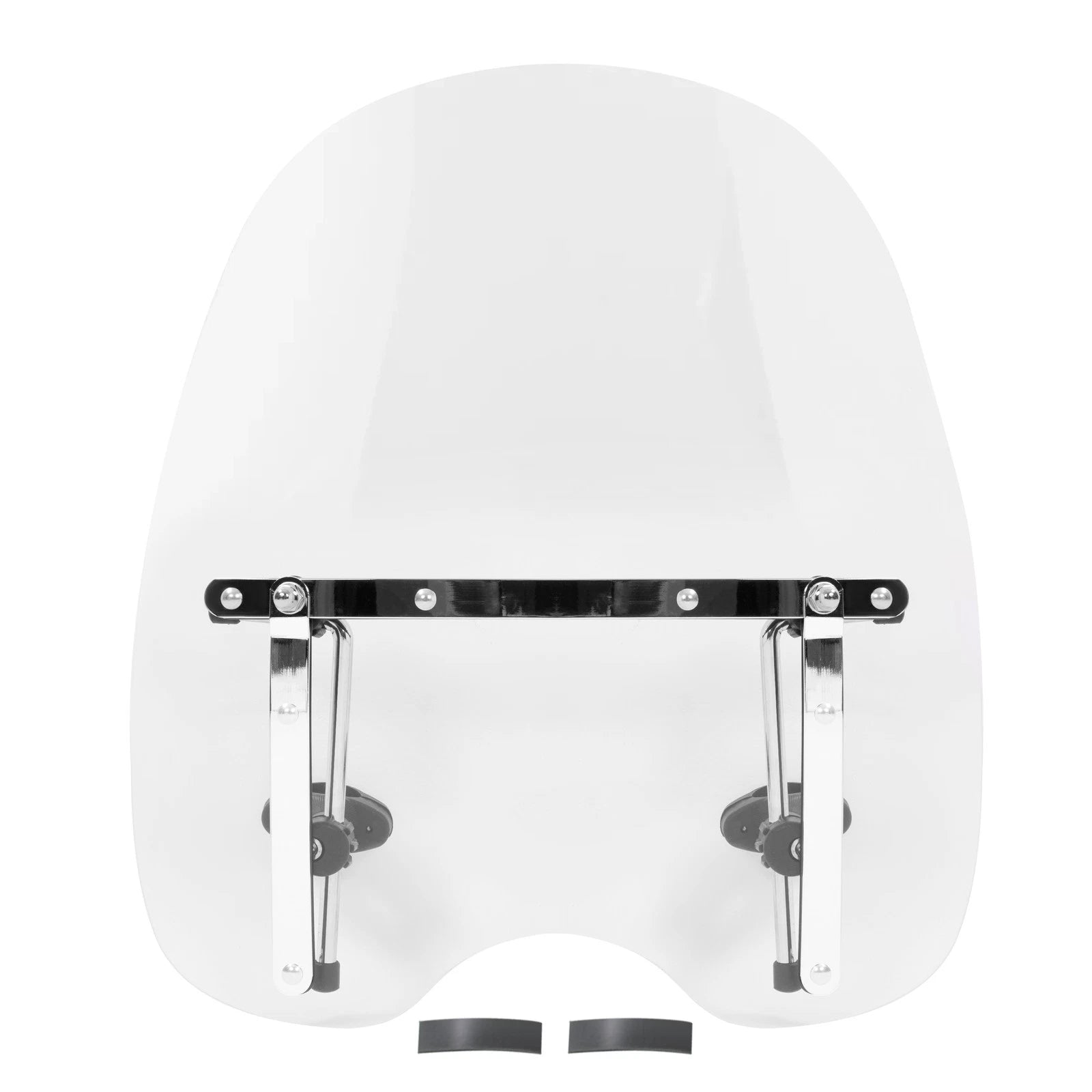 Large Clear Windshield for Harley Honda Suzuki Yamaha Cruiser (19"x17")