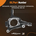 Front Left Steering Knuckle Assembly for Subaru Legacy (2005–2014) 698221