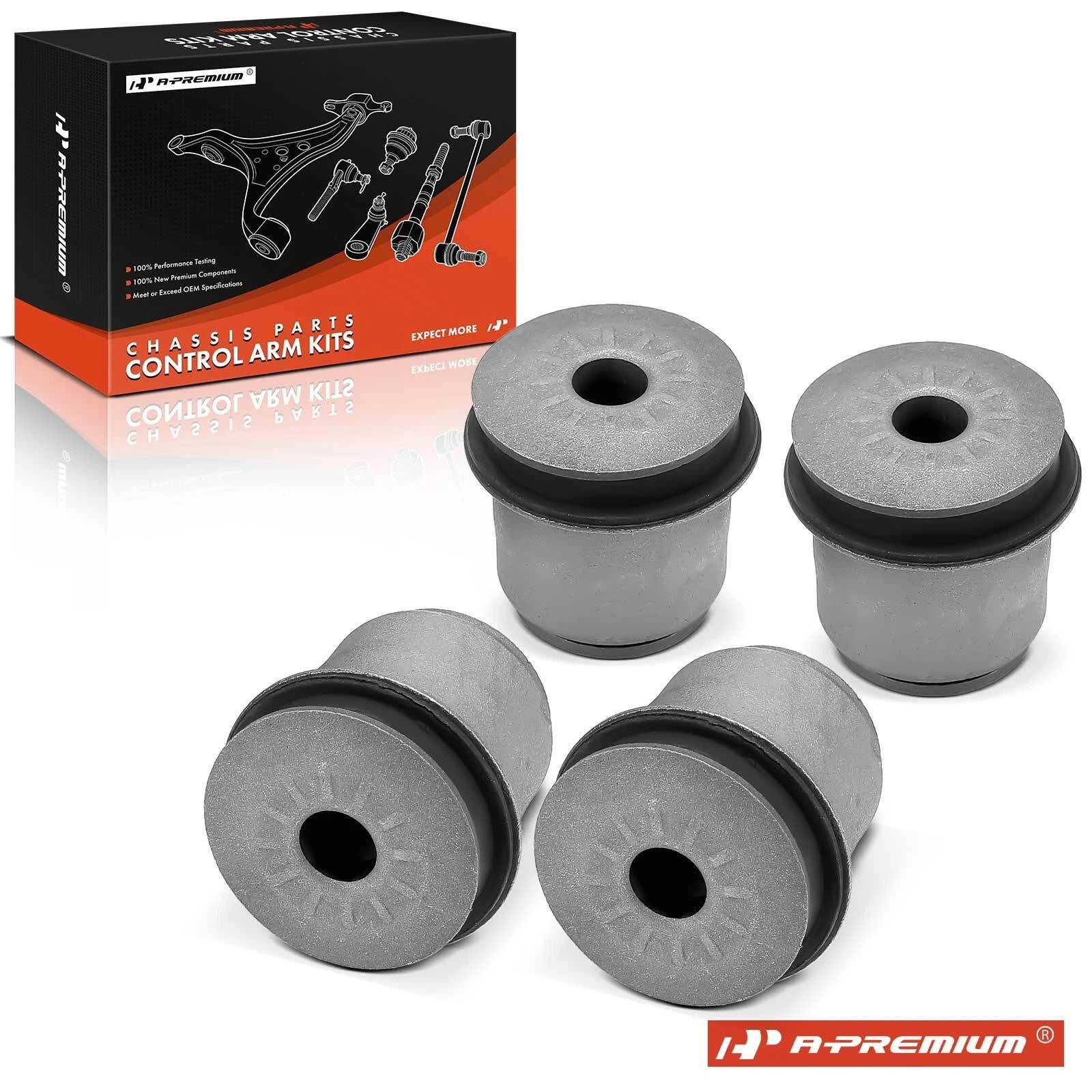 Set of 4 Front Lower Bushings for Chevrolet Silverado 2500 HD (2001–2010)
