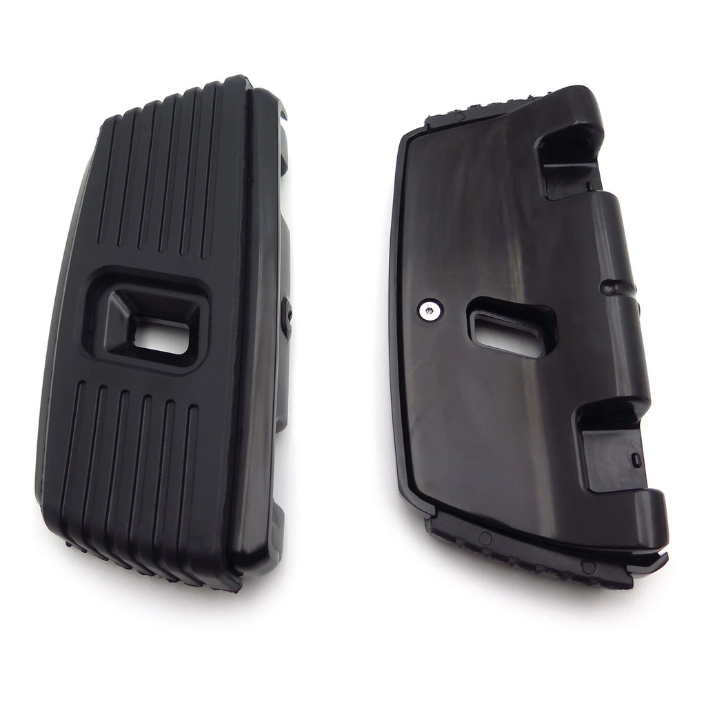 Black Hana Square Passenger Footboard for Harley Touring Road King (1986–2019)