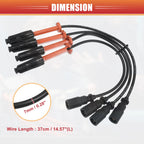 Set of 4 Spark Plug Wire Ignition Coil Cables No. 1101591818 for Mercedes-Benz C220 