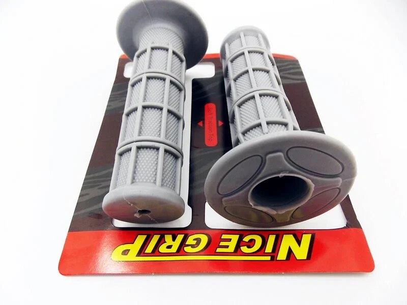 Grey Hand Grip Set for Suzuki RM400  - Left & Right Pair