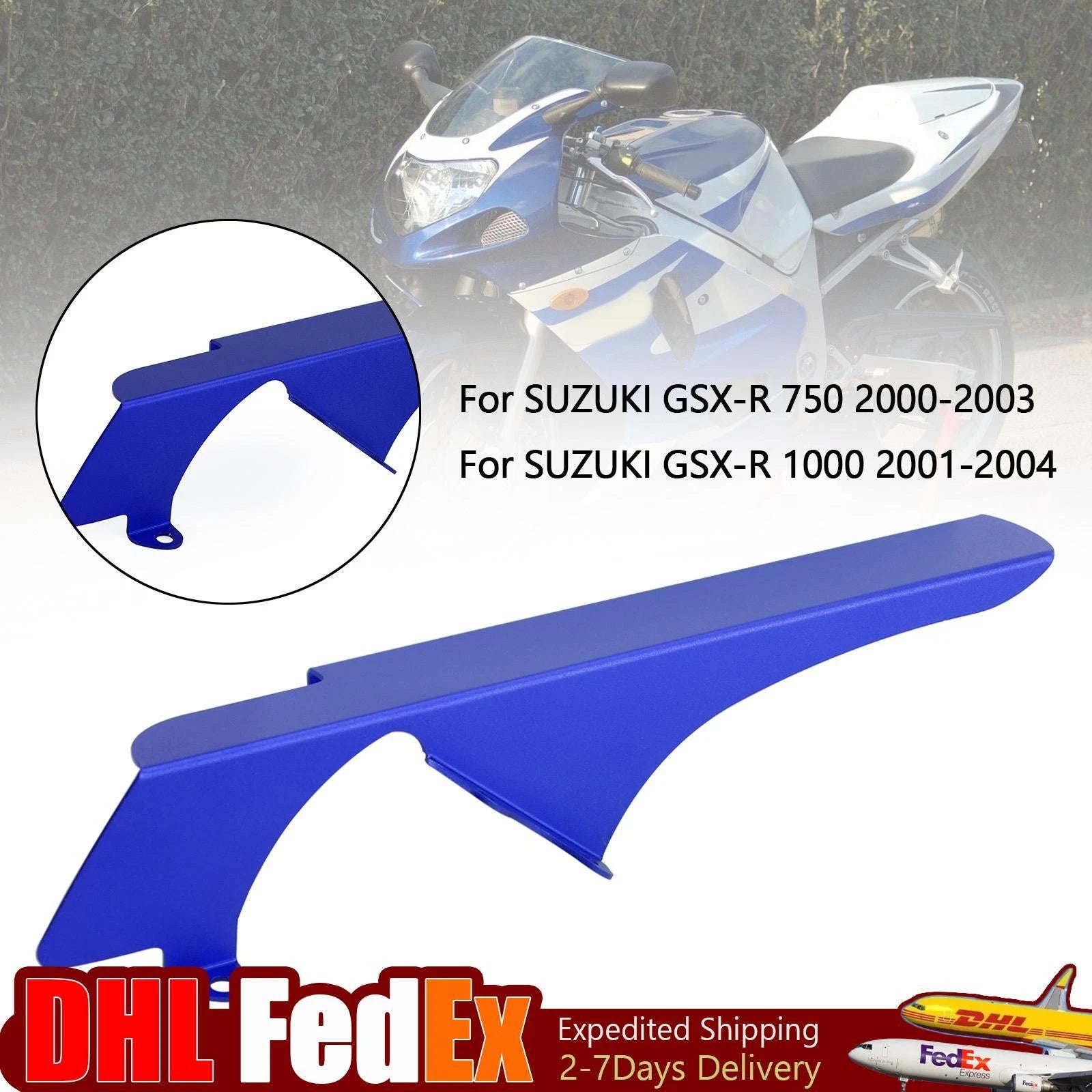 Sprocket Chain Guard Cover for Suzuki GSX-R 1000 GSX-R 750 (2000–2003) Blue