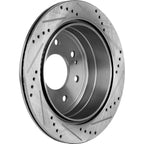 Rear Brake Disc and Pad Kit for Ford F-150 (2004–2011) Cross-drilled Slotted