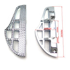 Dominator Shark Fin Passenger Footboard for Harley Softail Dyna (2000–Present)