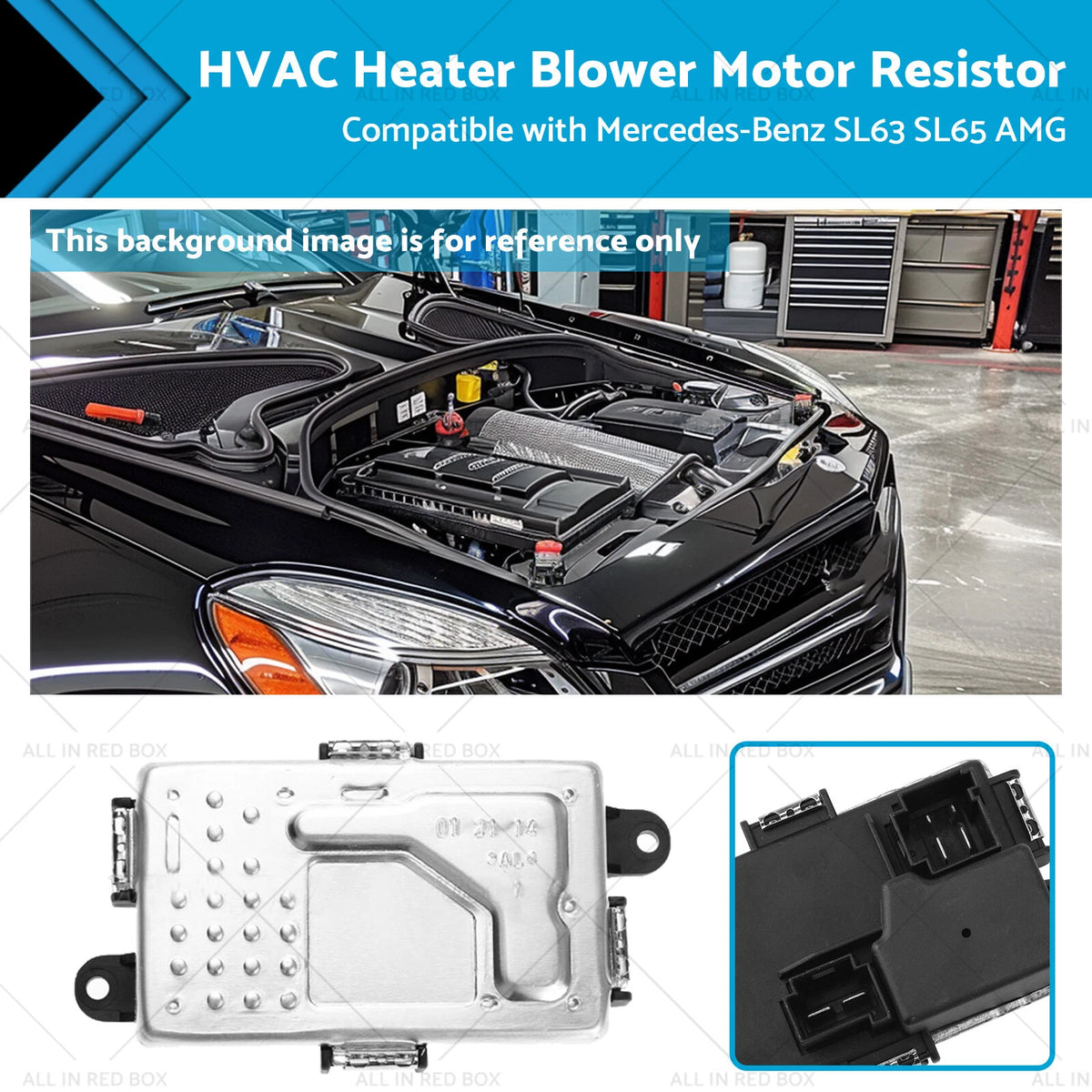 HVAC Heater Blower Motor Resistor for Mercedes-Benz SL63 SL65 AMG (2013–2018)