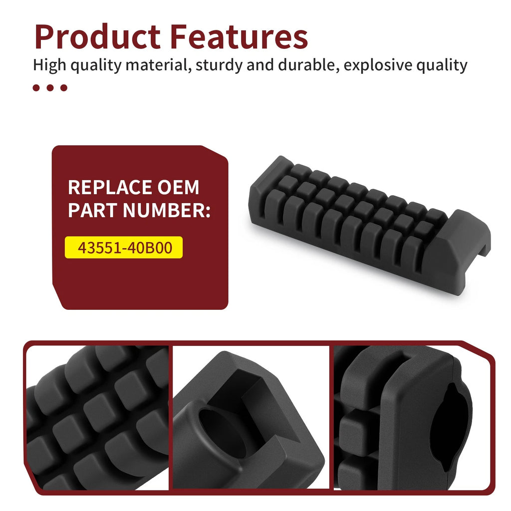 Front Rubber Footrest for Suzuki QuadSport 80 LT80 (1987-2006)
