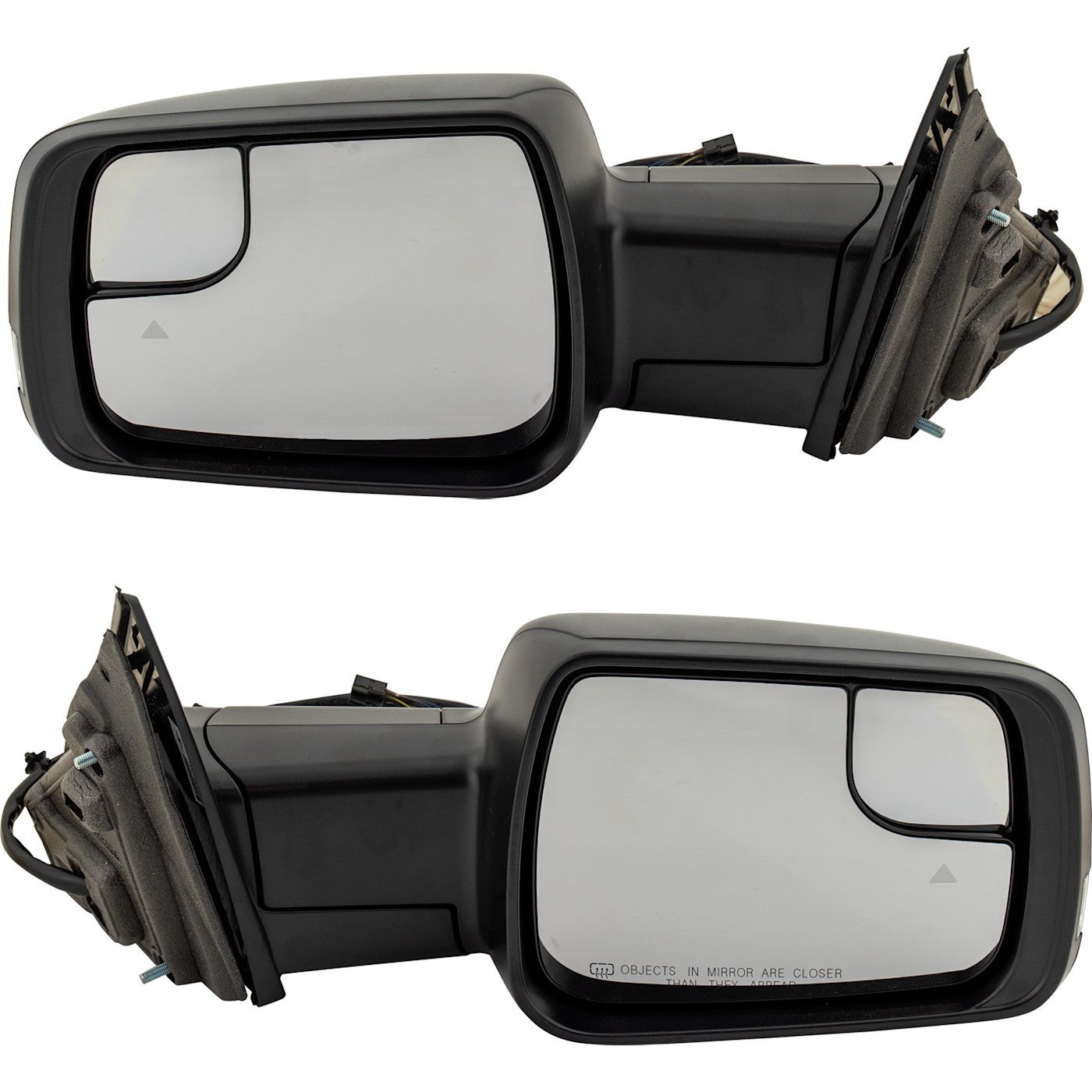 Power Heated Folding Mirrors for Ram 1500 (2019–2022) - Black Pair