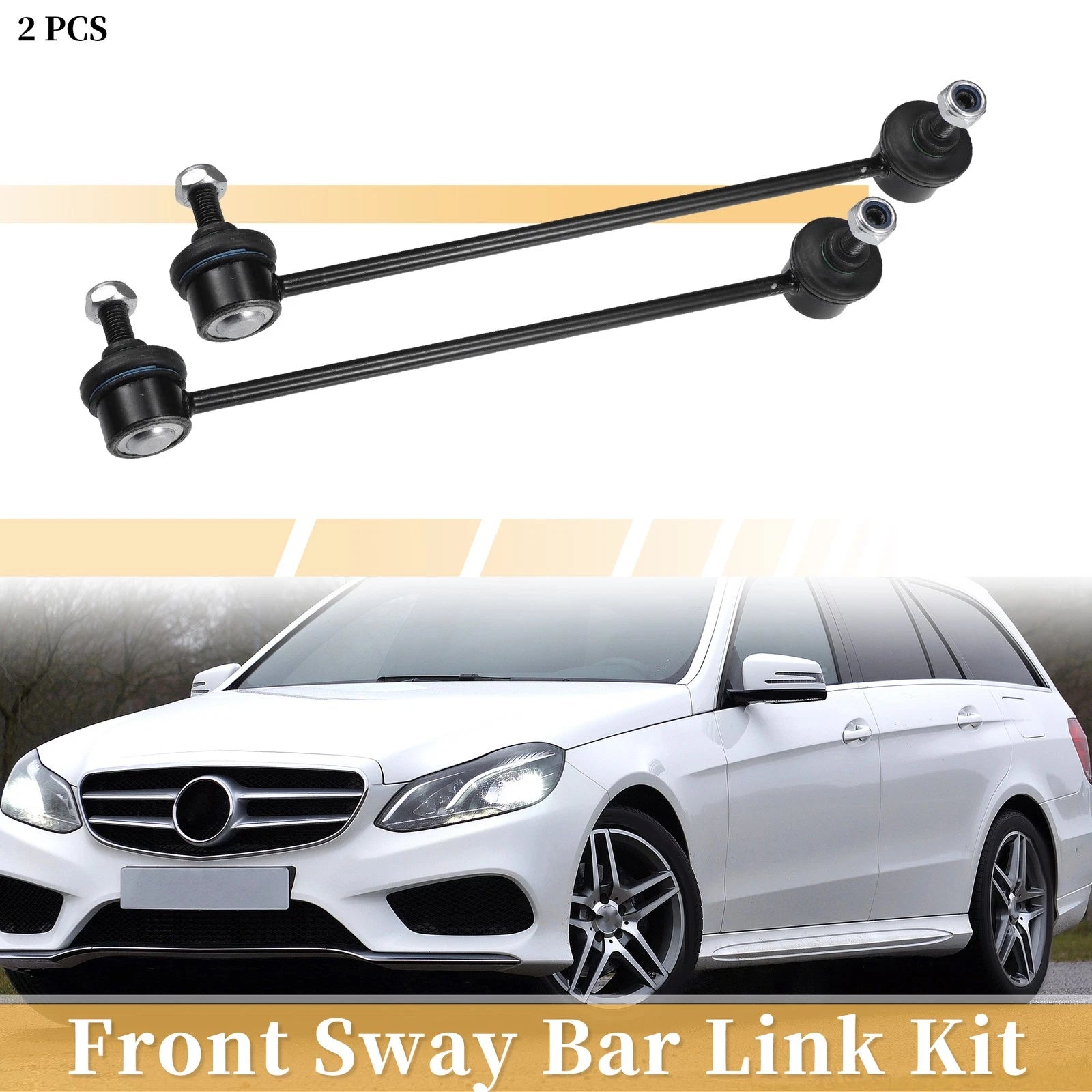 2pcs Front Sway Bar Link for Mercedes-Benz C230 (2002–2007) No.2033202589
