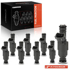Set of 8 Fuel Injectors for Hyundai Genesis (2009–2011) Kia Borrego (2009)