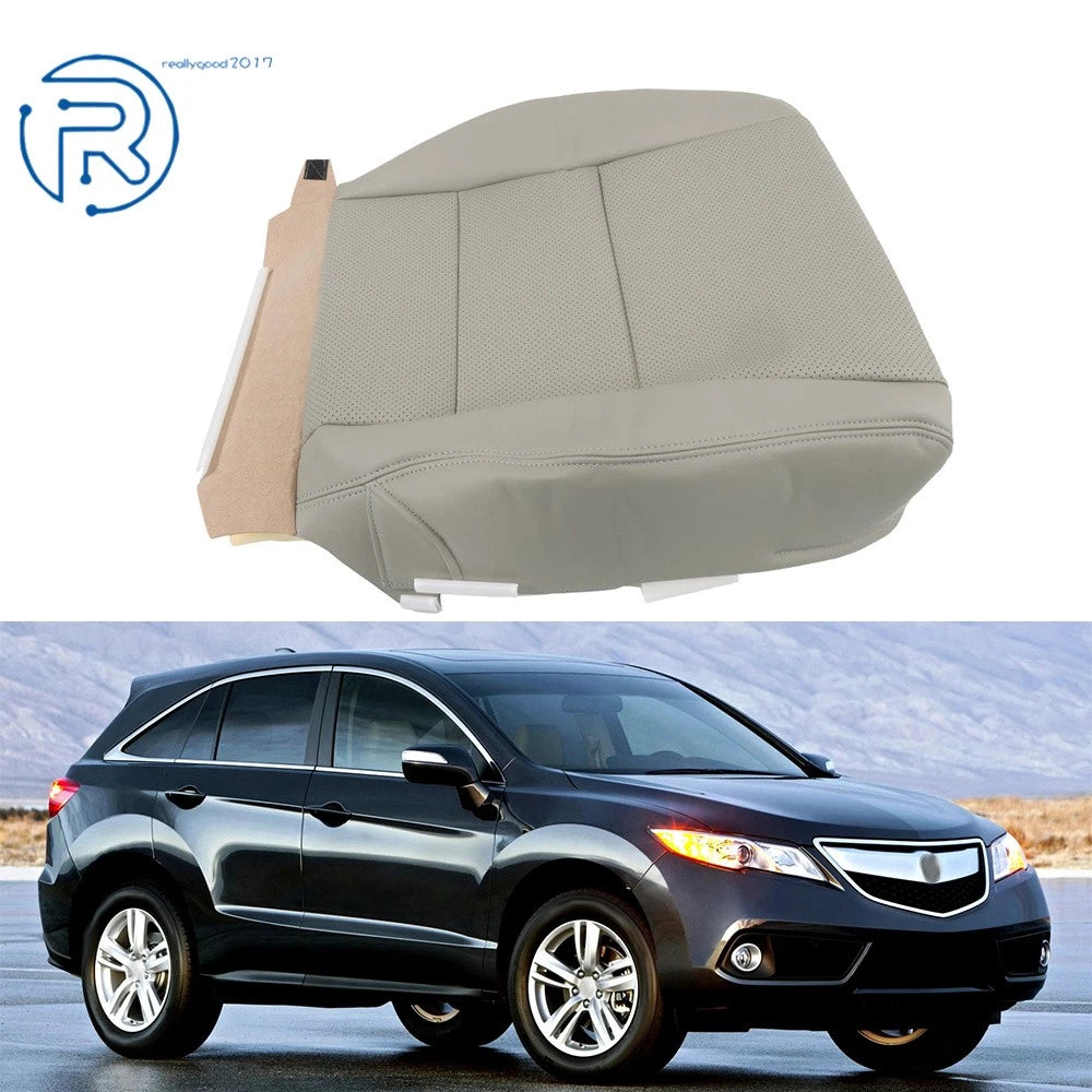 Leather Driver Bottom Perforated Seat Cover for Acura RDX (2007–2012) Gray