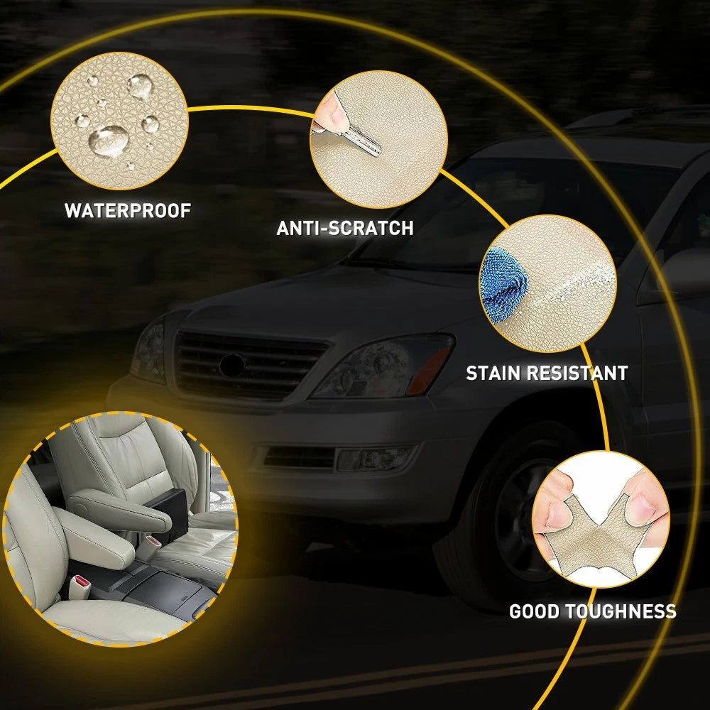 2X Beige Tan Leather Seat Armrest Covers for Lexus GX470 (2003-2009)