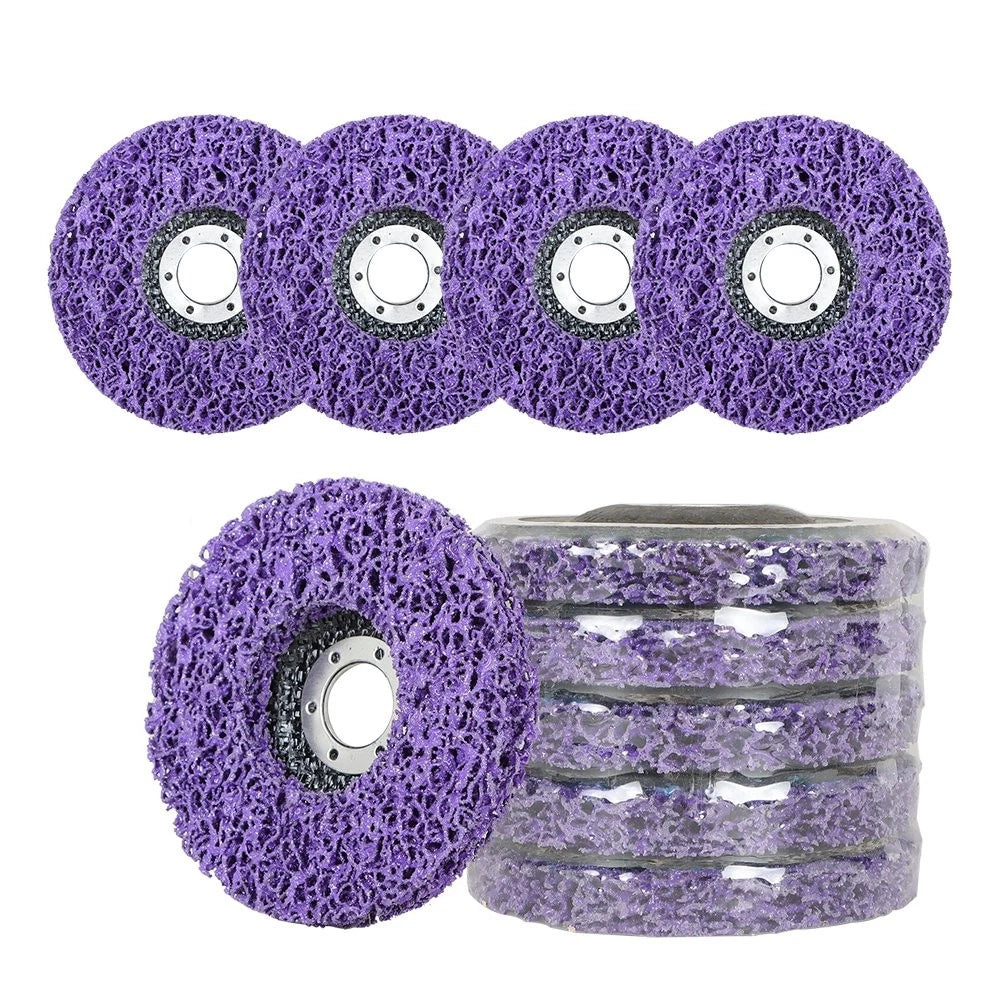 Set of 10 Strip Discs for Angle Grinders (4-1/2" x 7/8")