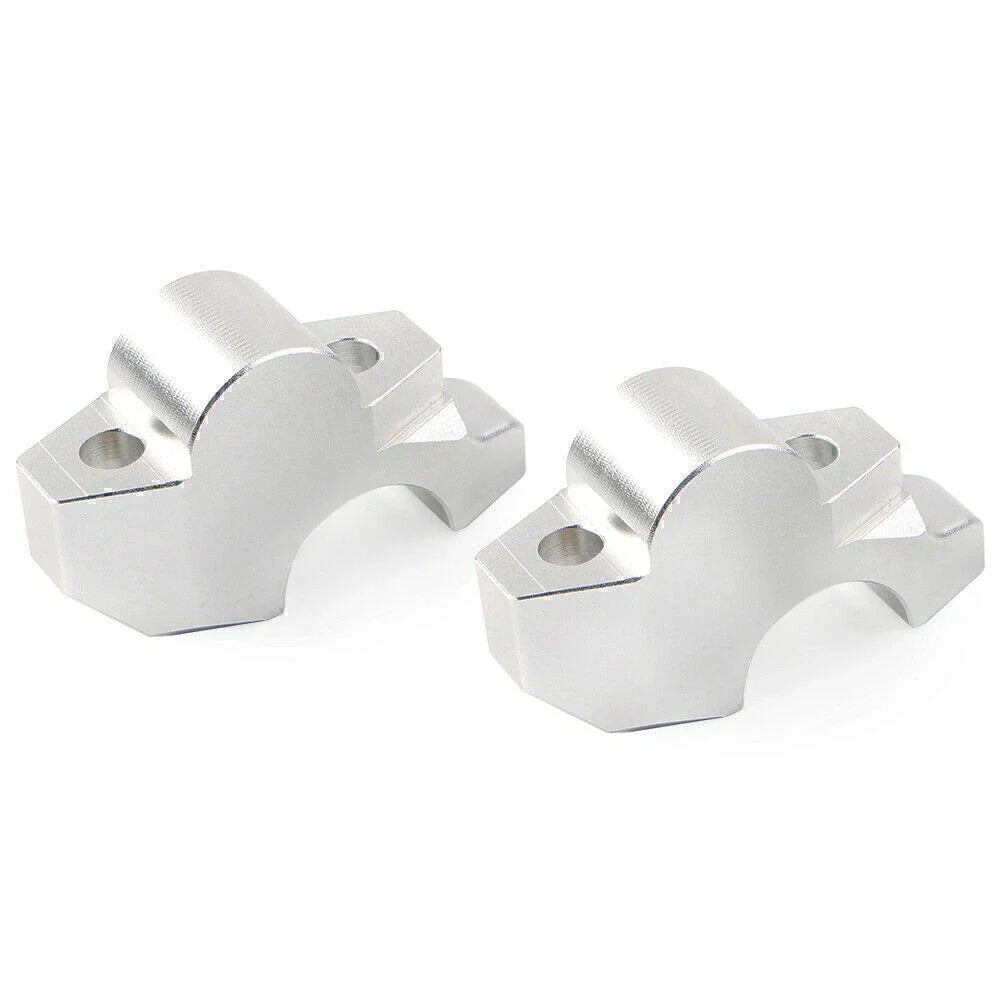 Silver Motor Handlebar Riser Clamp for Honda XADV-750 (2017-2019)