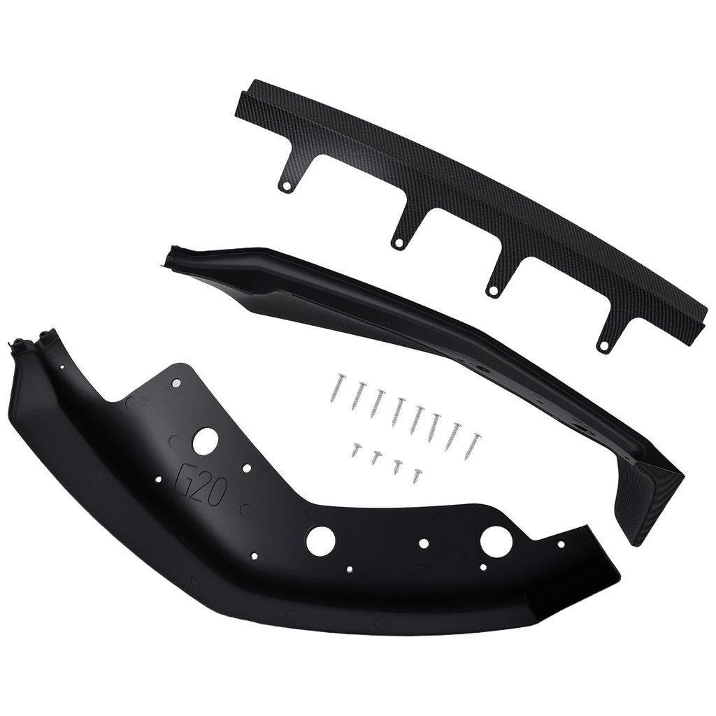 Front Bumper Add-on for BMW 3-Series G20 M Sport Sedan (2019–2021) Carbon Look