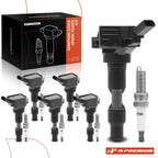 Set of 6 Ignition Coils & Iridium Spark Plugs for Kia Sorento Sedona (2018–2020)