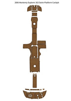 EVA Foam Teak Flooring Cockpit Pad for Monterey Explorer 263 (2006)