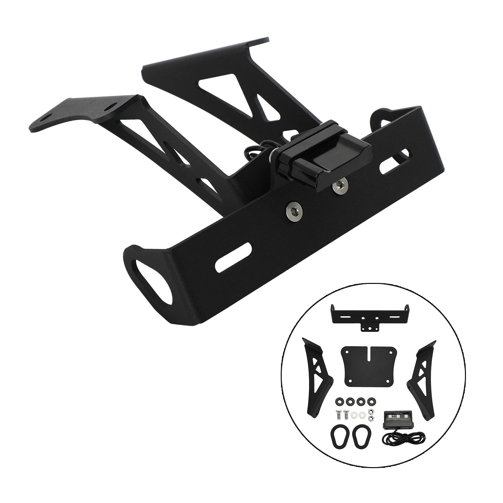 License Plate Holder Bracket for Yamaha R3 R25 (2019–2021) Black