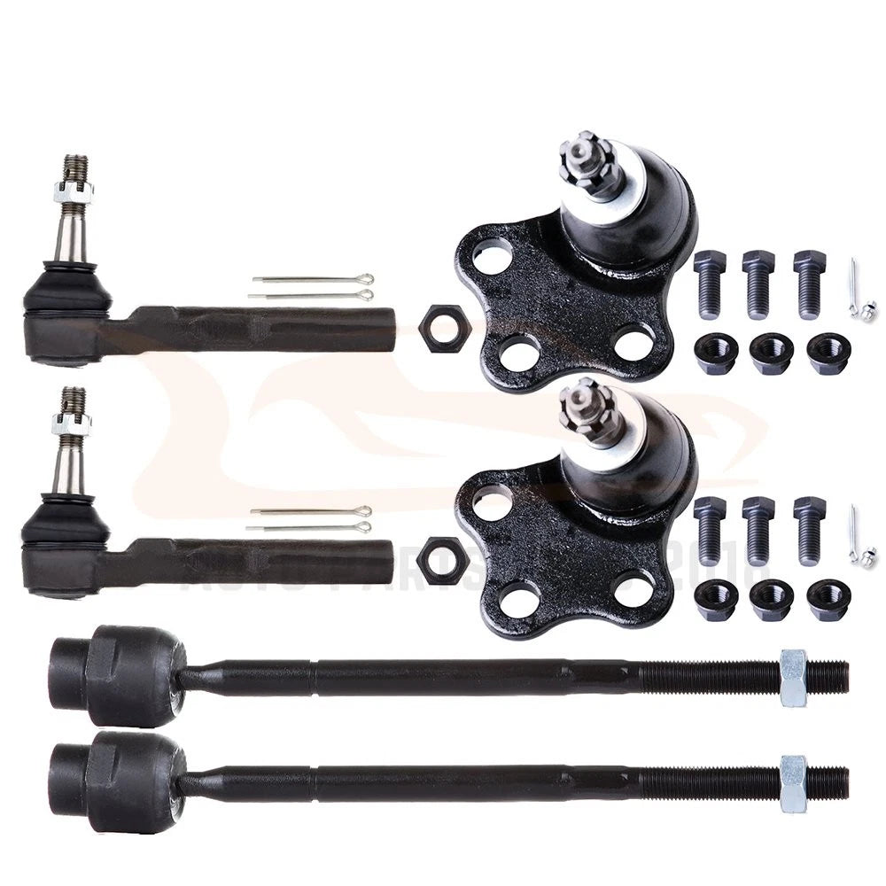 Set of 6 Inner Outer Tie Rods Lower Ball Joints for Chevrolet Classic (2004–2005)