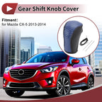 Gear Shift Knob Cover for Mazda CX-5 (2013–2014) Blue Faux Leather