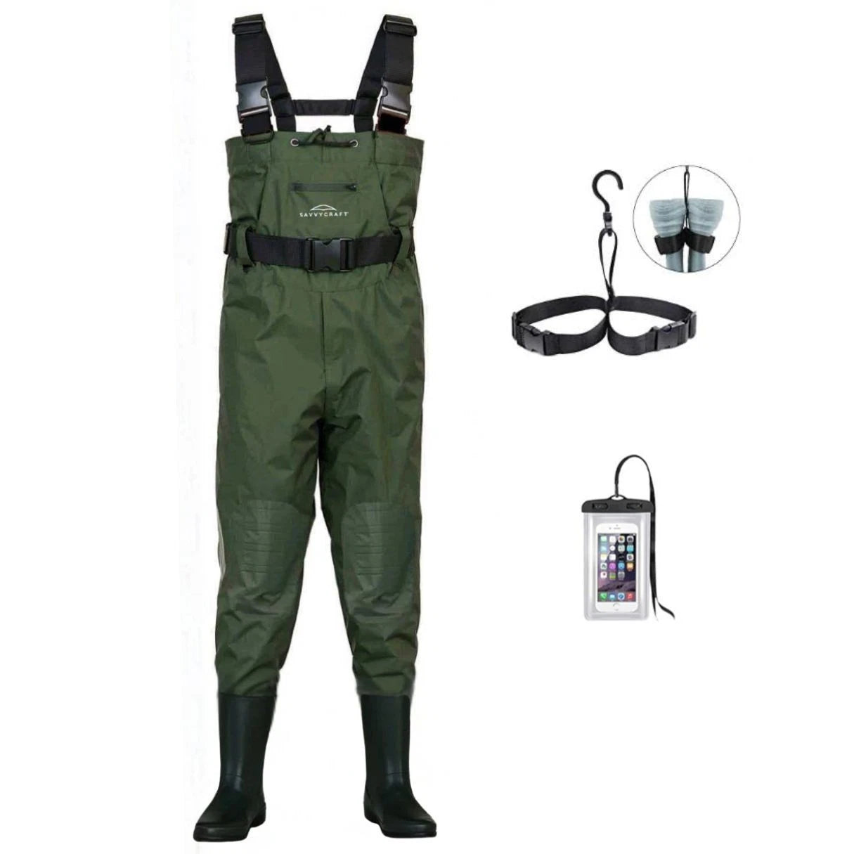 Waterproof Chest Waders with Boots for Unisex (700)