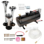 3X Loud Trumpet Train Horn with 12V Air Compressor for Car Truck