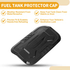 Fuel Tank Door Cap for Toyota Prado (2024–2025) Fuel Filler Flap Cover Black