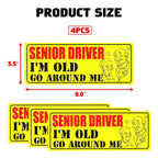 Senior Driver Caution Car Magnet Reflective for Elderly (2020–2024)