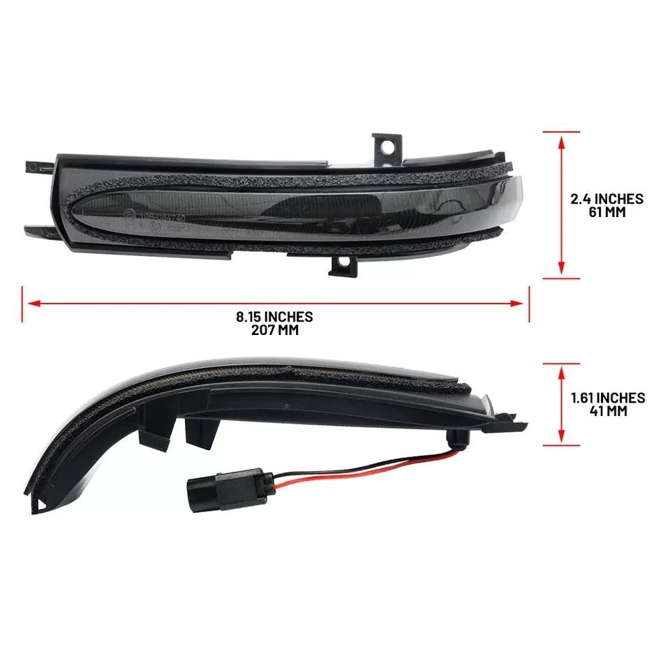 Smoke LED Side Mirror Turn Signal Light for Honda Accord Hybrid Acura TSX (2004–2008)