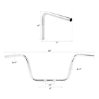 10" Rise Ape Hanger Handlebar for Harley Softail FLST FXST Sportster XL