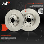 Set of 2 Front Disc Brake Rotors for BMW X1 (2016–2022)
