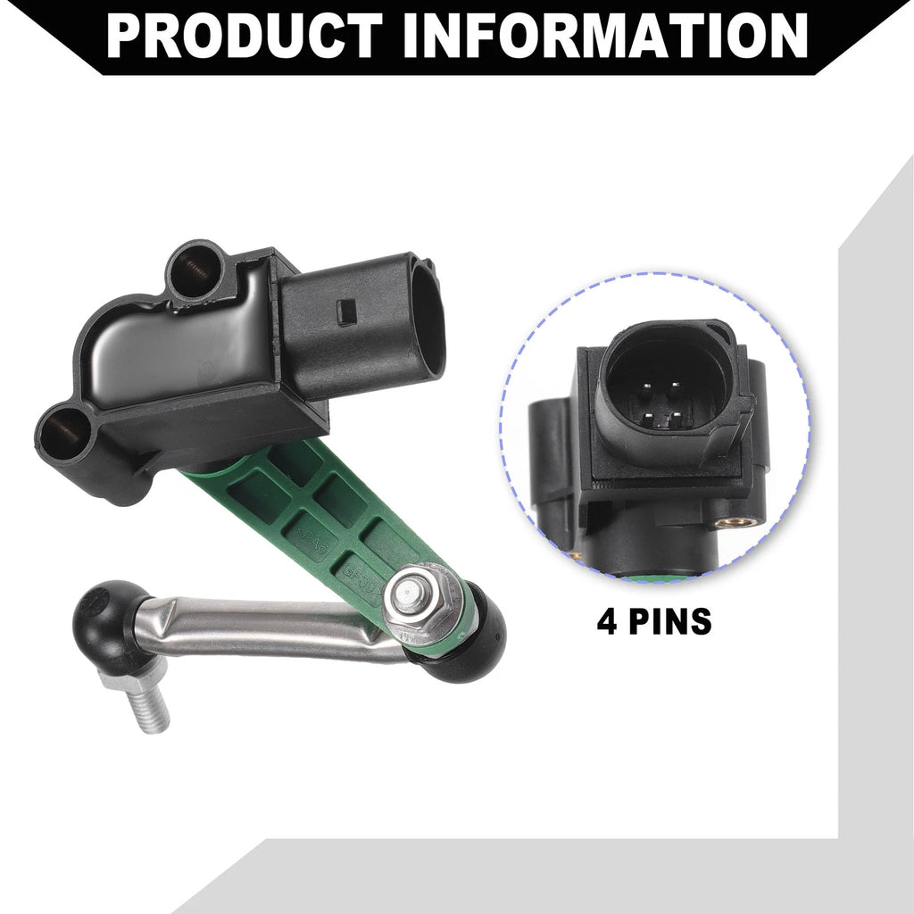 2X No.7P0616571 Suspension Ride Height Level Sensor for VW Touareg (2011–2017)