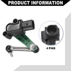 2X No.7P0616571 Suspension Ride Height Level Sensor for VW Touareg (2011–2017)