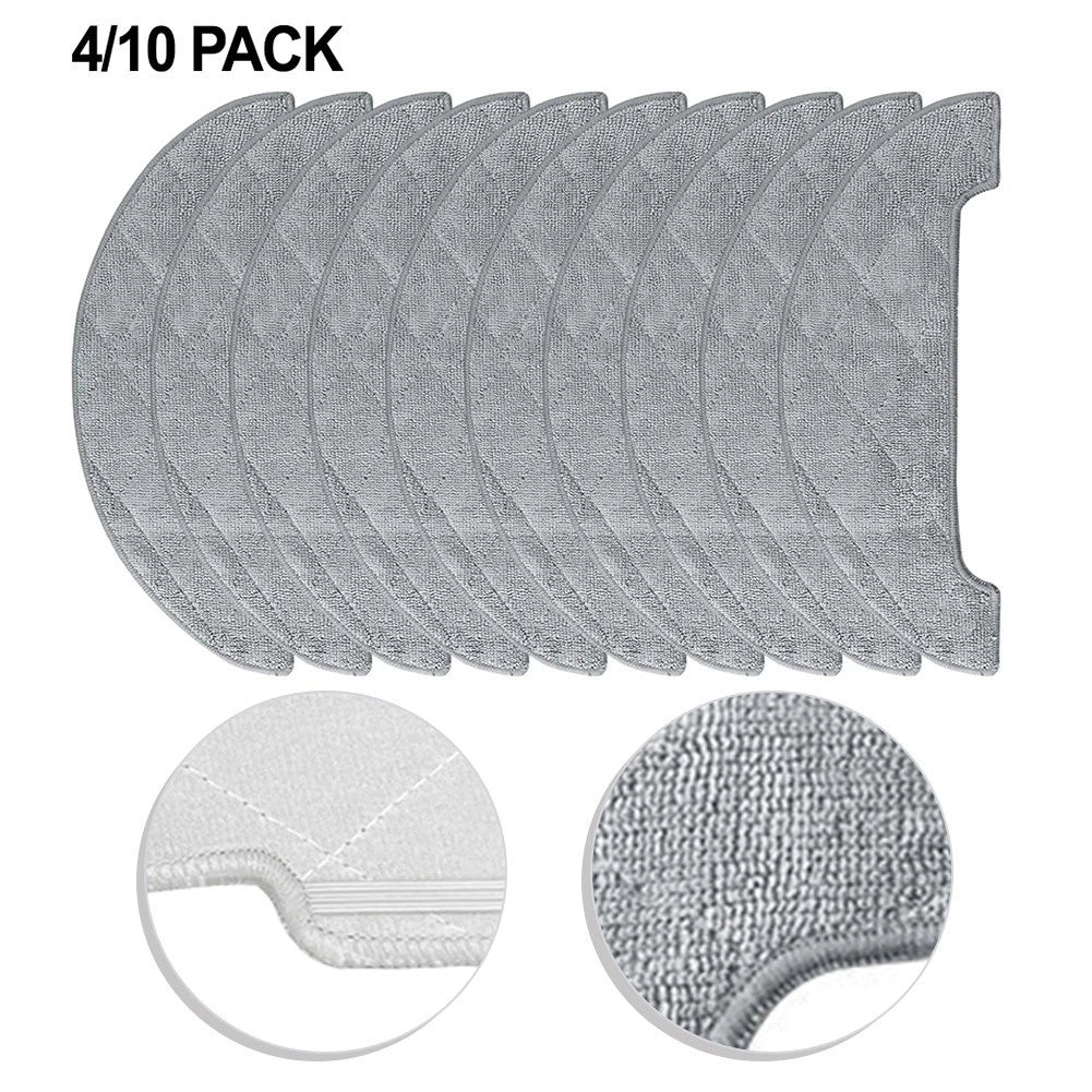 Set of 4 Microfiber Mop Pads for Liectroux Lilin X6 (Compatible)