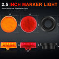 Set of 4 LED Side Marker Turn Tail Signal Lights for