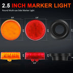 Set of 4 LED Side Marker Turn Tail Signal Lights for