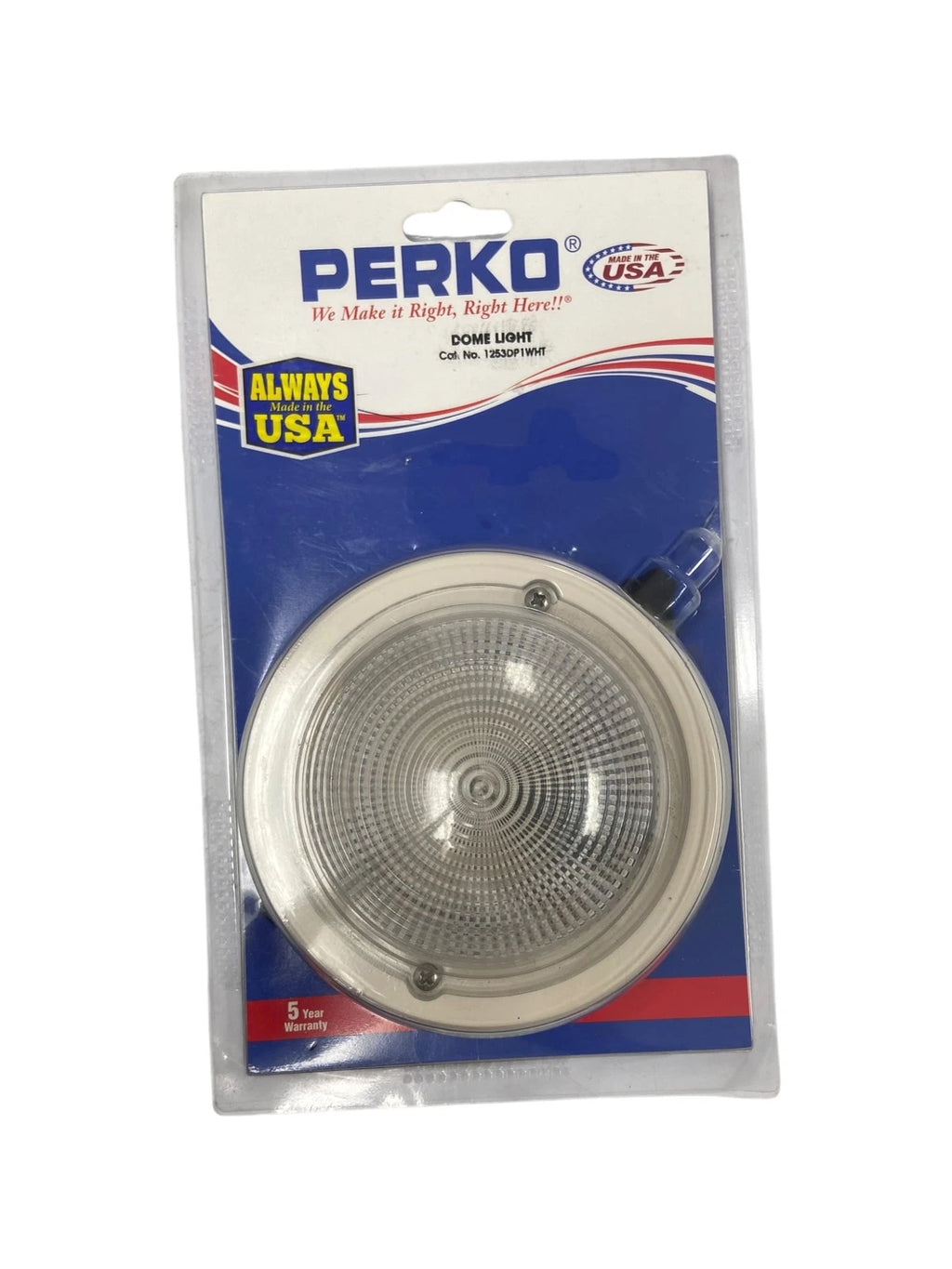 Dome Light for Perko 1253DP1WHT (Exterior Surface Mount, 5in Diameter)