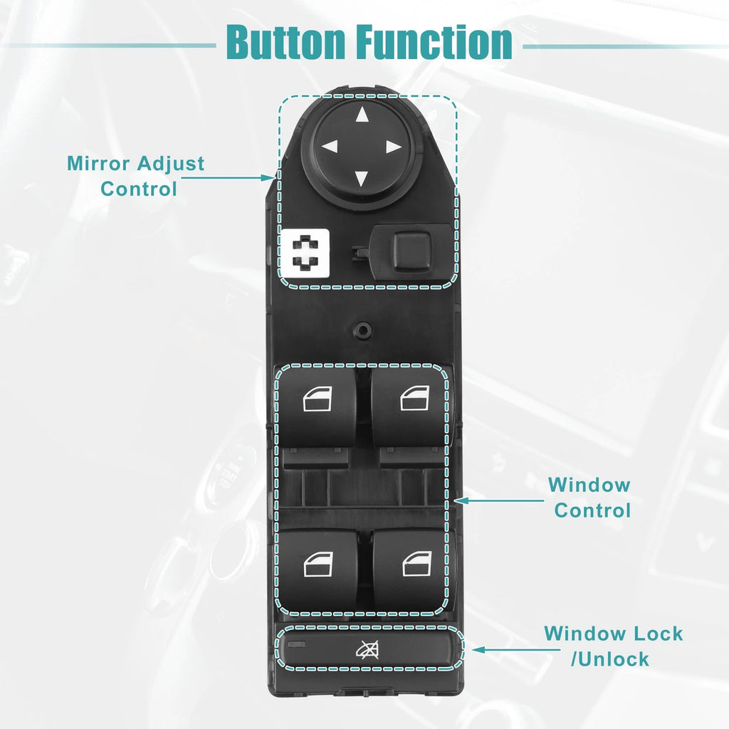 Power Window Switch for BMW X3 E83 (2004–2010) No. 61313414354, 724117503208