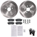 Rear Brake Rotors and Pads Kit for Toyota Highlander (2014–2019), Sienna (2011–2020)