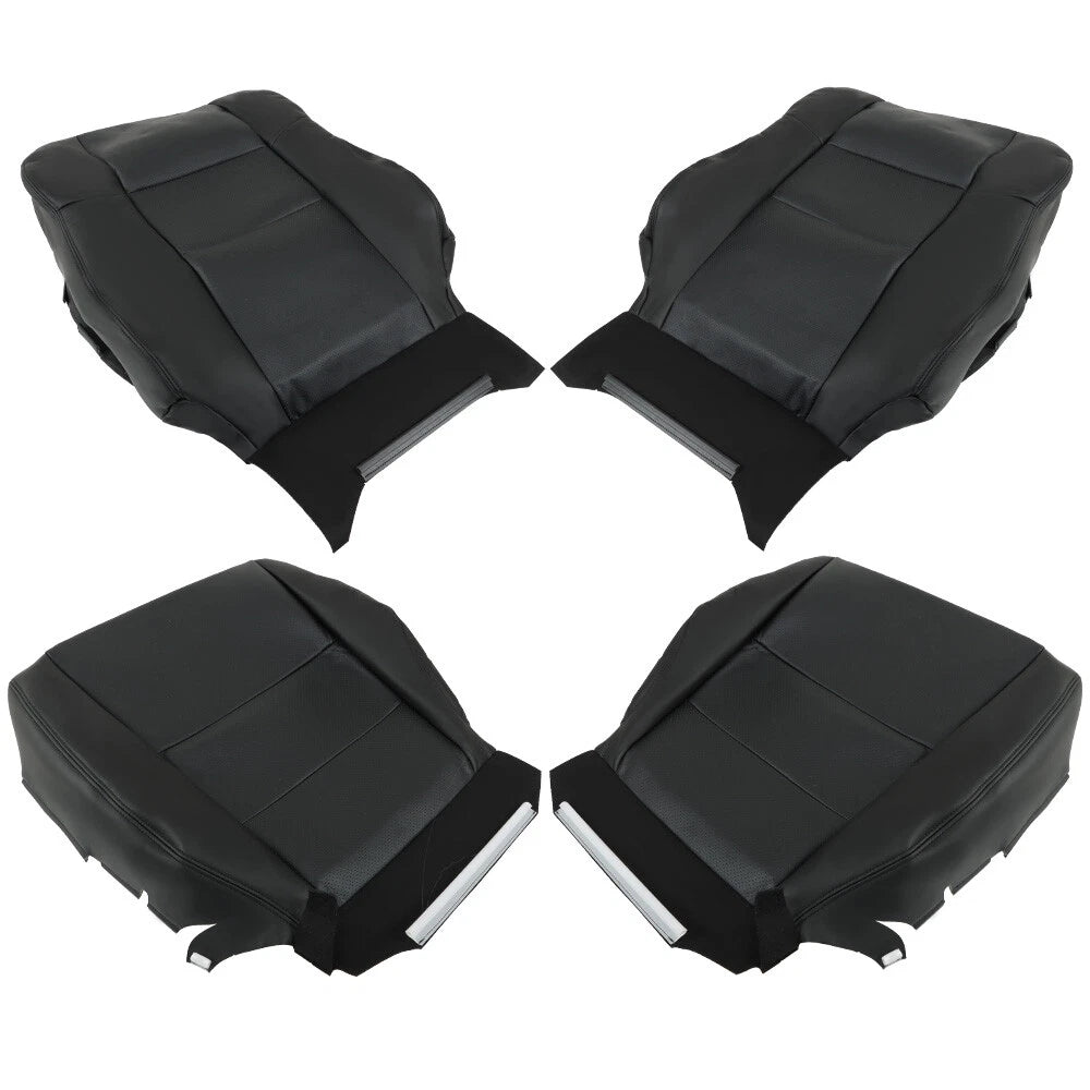 Set of 2 Perforated Leather Covers for Acura RDX (2007–2012) Black