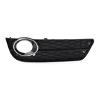 Front Bumper Fog Light Grille Cover w/ Chrome Ring for Audi A5 (2008-2011)
